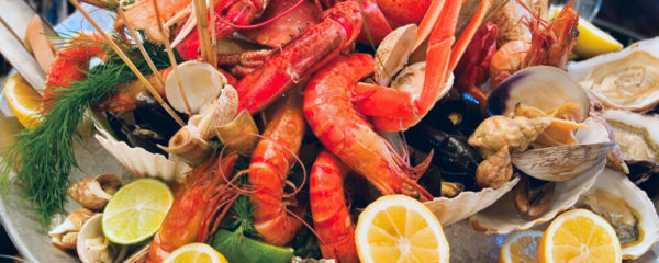 Plats de fruits de mer