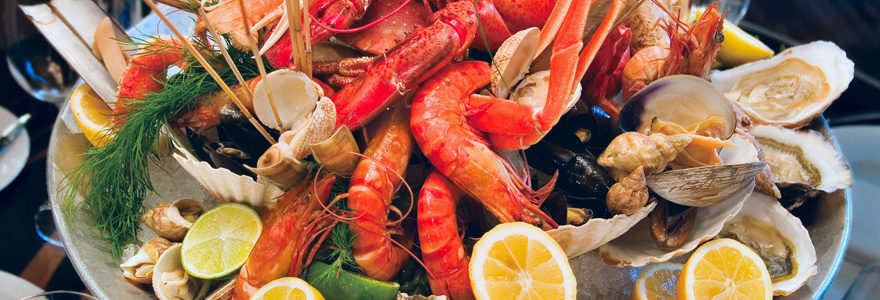 Plats de fruits de mer